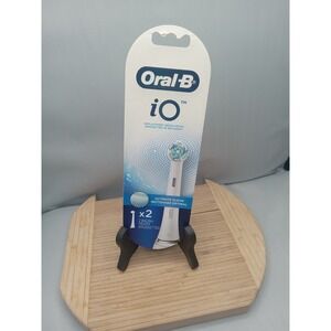 ORAL-B IO ULTIMATE CLEAN REPLACEMENT BRUSH HEADS X2‎ BRUSH HEADS (WHITE) -NEW-